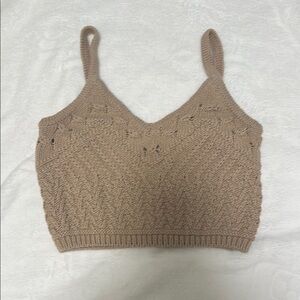 Tan Knit Women's Top